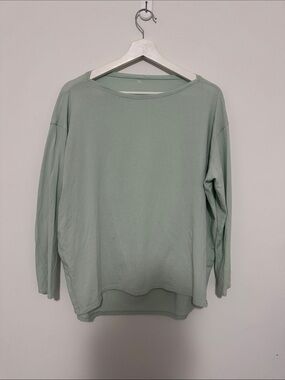 lululemon athletica back in action organic cotton long sleeve shirt